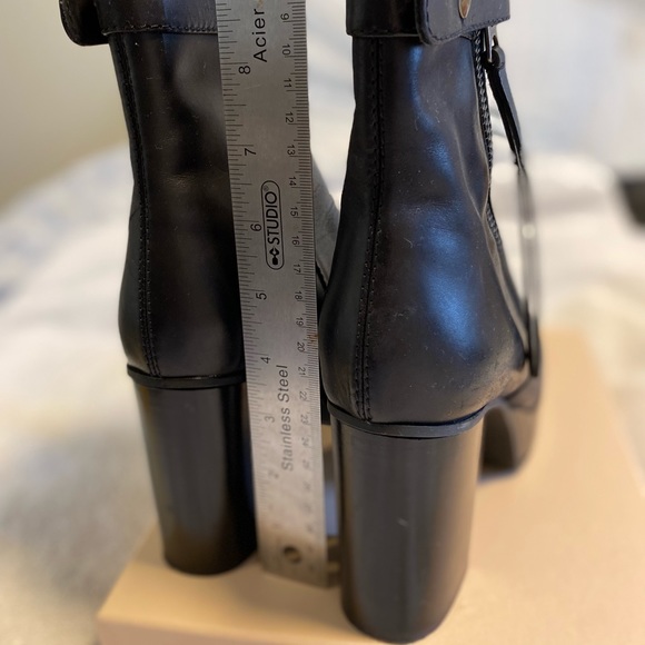 Acme leather tassel platform booties SZ 39 - Picture 4 of 8